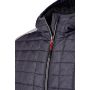 Men's Knitted Hybrid Jacket - light-melange/anthracite-melange - 3XL
