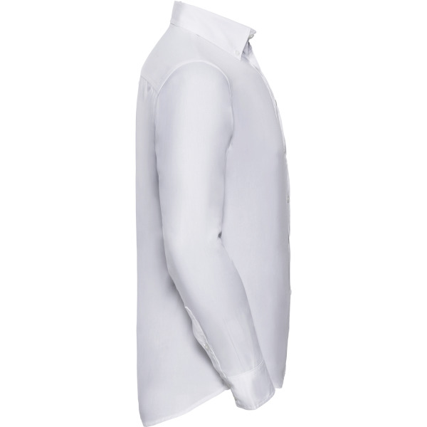 Men's Long Sleeve Classic Twill Shirt White XXL