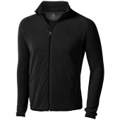 Brossard fleece heren jas met ritssluiting - Zwart - 2XL