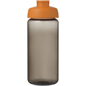 H2O Active® Octave Tritan™ 600 ml sportfles met klapdeksel - Charcoal/Oranje