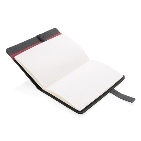 Kyoto A5 notitieboek omslag met organiser, zwart