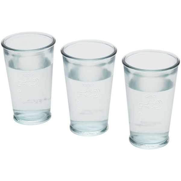 Jamie Oliver 3 Waterglazen - met opdruk Jamie Oliver 3 Waterglazen - met opdruk