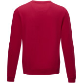 Jasper GOTS økologisk sweater med rund hals til mænd fremstillet af genanvendt materiale - Rød - S