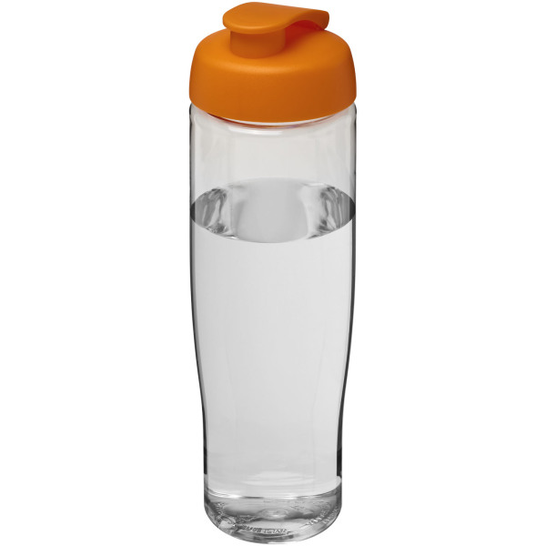 H2O Active® Tempo 700 ml flip lid sport bottle - Transparent/Orange