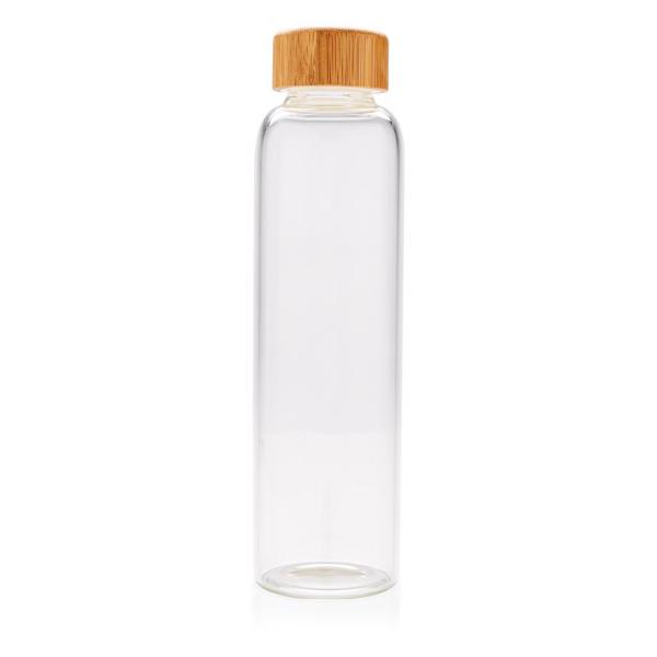 Borosilicaatglas fles met PU sleeve, wit