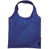 Bungalow opvouwbare polyester boodschappentas - Koningsblauw