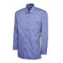 Mens Poplin Full Sleeve Shirt - 16 - Mid Blue