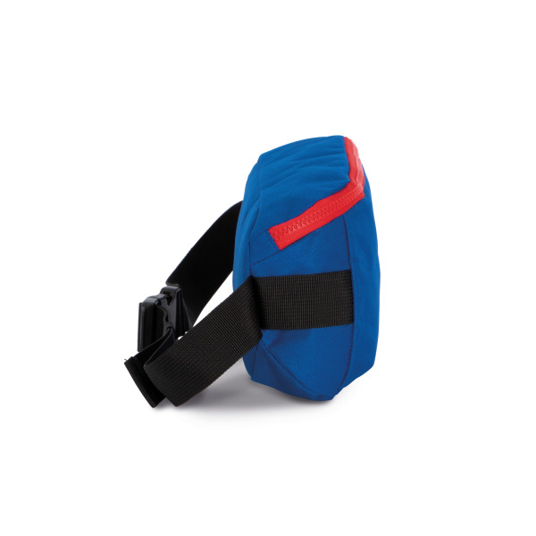 Handtas met moderne sluiting in een contrasterende kleur Royal Blue / Red One Size