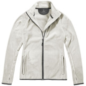 Brossard fleece dames jas met ritssluiting - Licht grijs - L