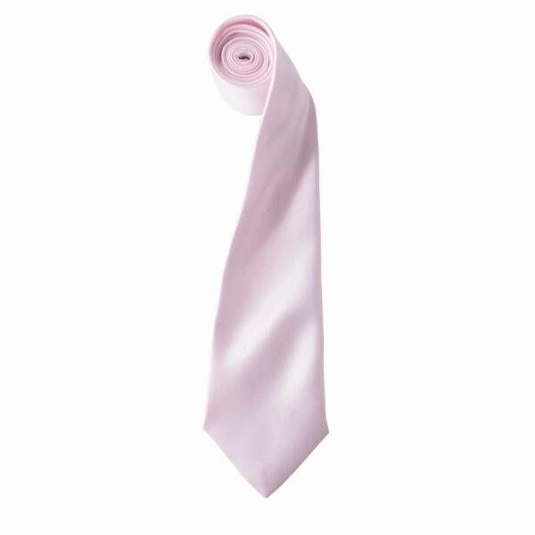'Colours' Satin Tie, Pink, ONE, Premier