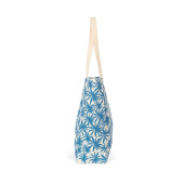 Ecologische shopper Blue flowers / Natural One Size