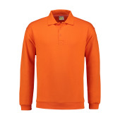 L&S Polosweater for him Orange S