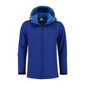 L&S Jacket Hooded Softshell for him royal blue XXL