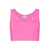 AWDis Ladies Cool Sports Crop Top, Electric Pink, L, Just Cool