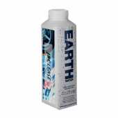 kartonnen flesje EARTH water 500ml blauw/wit