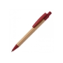 Ball pen bamboe met tarwestro - Donker Rood