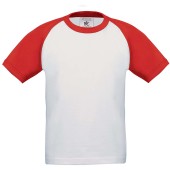 Kids' Base-ball T-shirt White / Red 9/11 ans