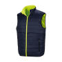 Reversible Soft Padded Safety Gilet - Fluo Orange/Navy - S