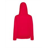 FOTL Lady-Fit L.weight Hooded Sweat Jacket, Red, XS