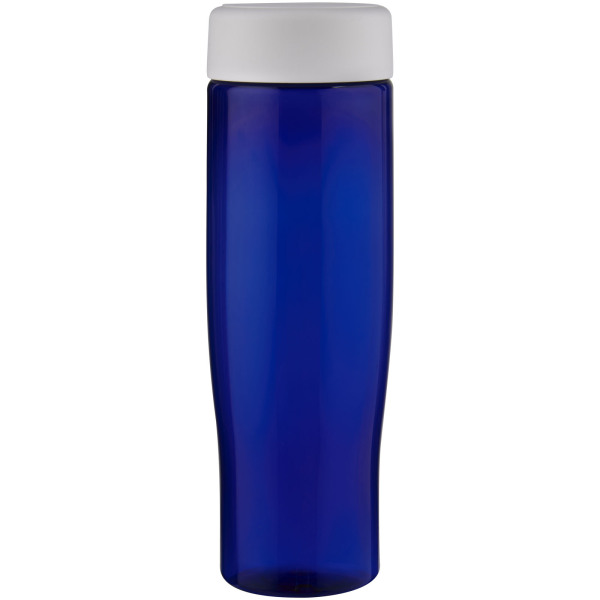 H2O Active® Eco Tempo 700 ml screw cap water bottle - White/Blue