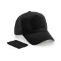 Removable Patch 5 Panel Cap - Black - One Size
