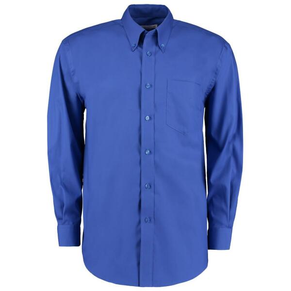 Premium Long Sleeve Classic Fit Oxford Shirt, Royal Blue, 14.5, Kustom Kit