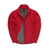 ID.701 Softshell Jacket - Red/Warm Grey - S