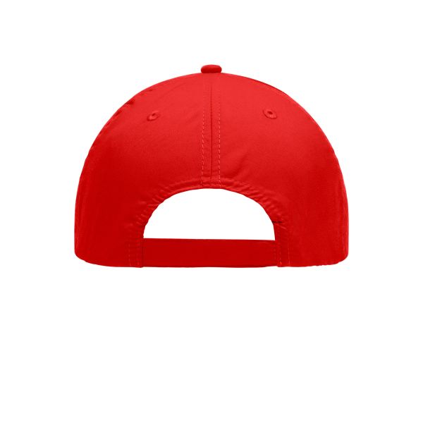 MB6135 6 Panel Polyester Peach Cap - tomato - one size