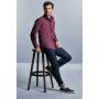 RUS Men LSL Fitted Stretch Shirt, Black, S