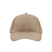 MB6118 Brushed 6 Panel Cap beige one size