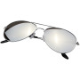 Aviator zonnebril met gekleurde spiegelglazen - Zilver