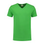 L&S T-shirt V-neck cot/elast SS for him Lime XXL