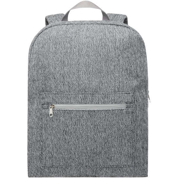 Pheebs 450 g/m² recycled cotton and polyester backpack 10L - Heather black