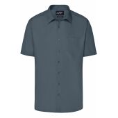 Men's Business Shirt Short-Sleeved - carbon - S