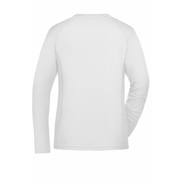 Ladies' Sports Shirt Long-Sleeved - white - S