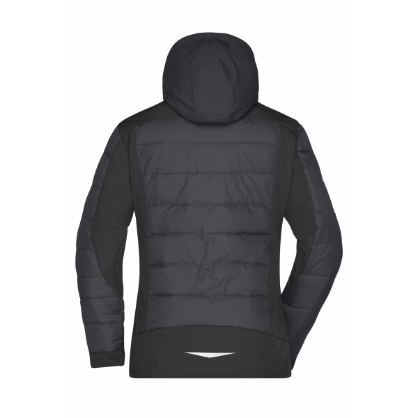JN1049 Ladies' Outdoor Hybridjacket zwart S