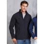 Heren softshell jas met afneembare capuchon Titanium 4XL