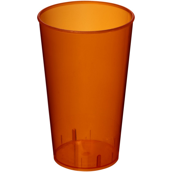 Arena 375 ml plastic tumbler - Transparent orange