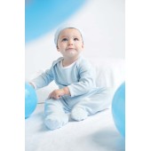 Contrast long sleeved sleepsuit Contrast long sleeved sleepsuit