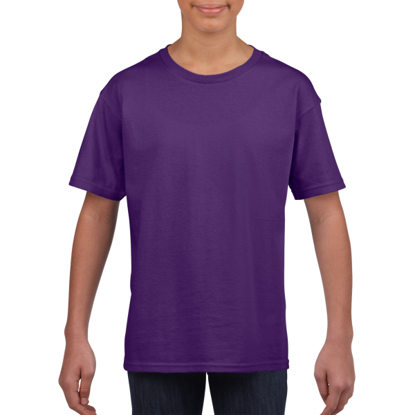 Gildan T-shirt SoftStyle SS for kids Purple S