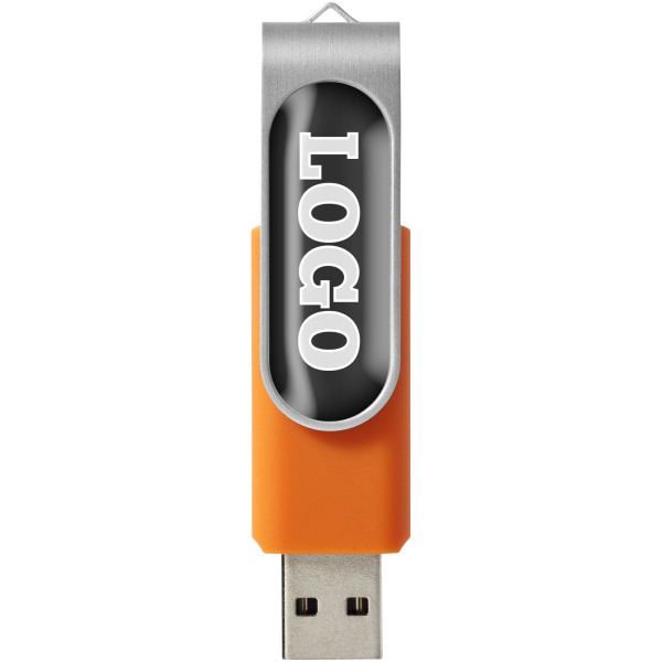 Rotate-doming USB 2GB - Oranje/Zilver