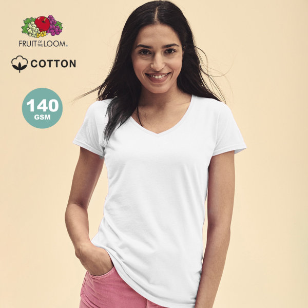 Oceanië bellen per ongeluk Wit Dames T-Shirt Iconic V-Neck | Interimage - Promotional Products &  Concepts