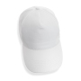 Impact 5 panel 190gr Recycled cotton cap with AWARE™ tracer, white