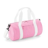 BagBase Mini Barrel Bag, Classic Pink/White, ONE, Bagbase