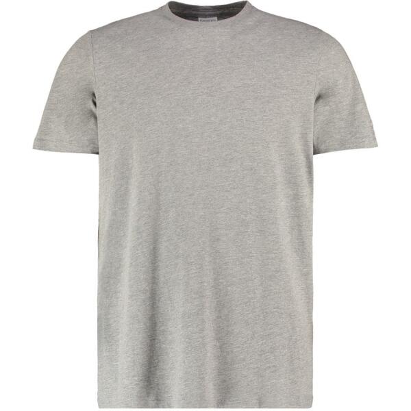 Fashion Fit Cotton T-Shirt, Heather Grey, XS, Kustom Kit