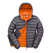 Snow Bird Hooded Jacket - Grey/Orange - S
