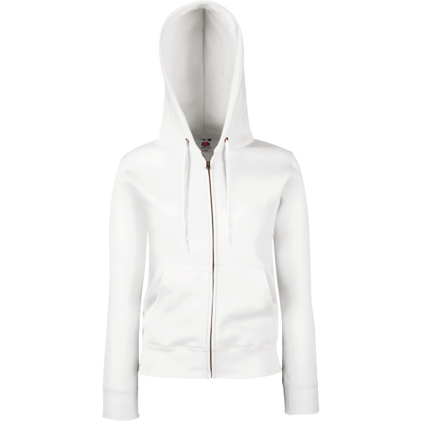 Lady-fit Premium Hooded Sweat Jacket (62-118-0) White L