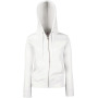 Lady-fit Premium Hooded Sweat Jacket (62-118-0) White L