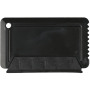 Freeze credit card sized ice scraper with rubber - Solid black