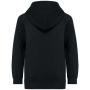 Kinder fleece hoodie met rits Black 6/8 jaar
